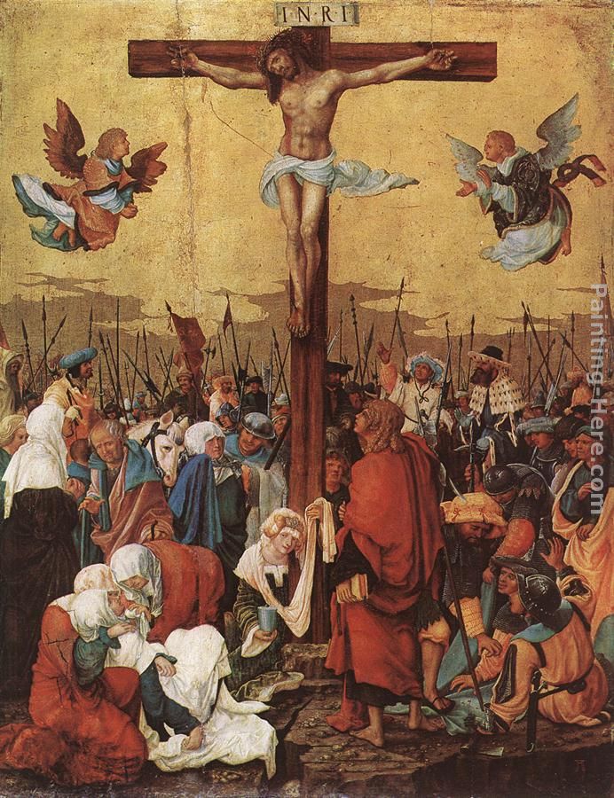 Christ On The Cross painting - Denys van Alsloot Christ On The Cross art painting